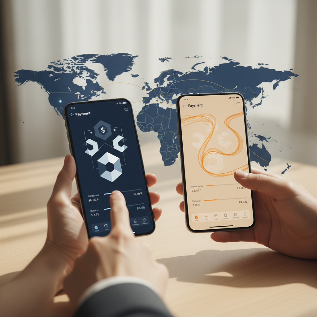 Comparison of Wise and Revolut mobile apps for non-US founders in 2026, showing global financial reach for US LLCs.