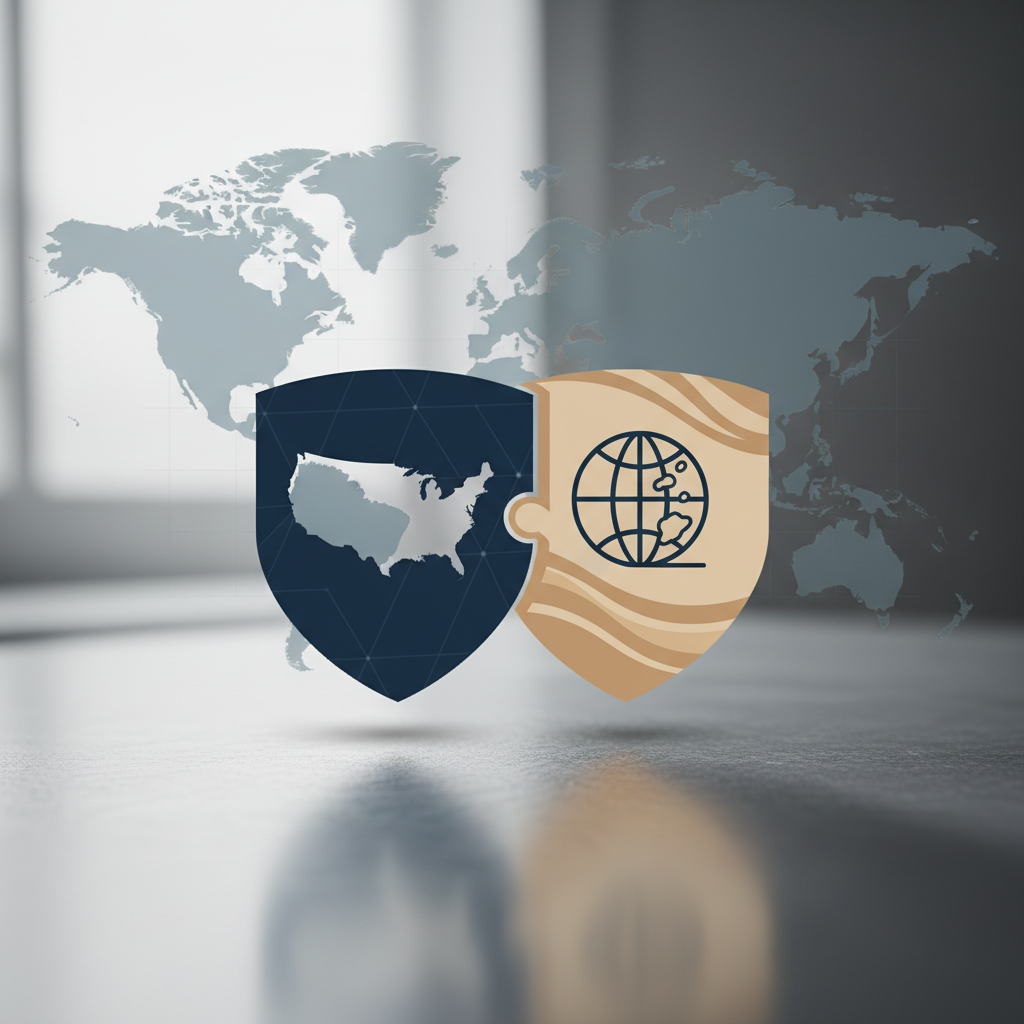 Visual representation of US LLC and offshore foundation asset protection strategy for non-residents in 2026