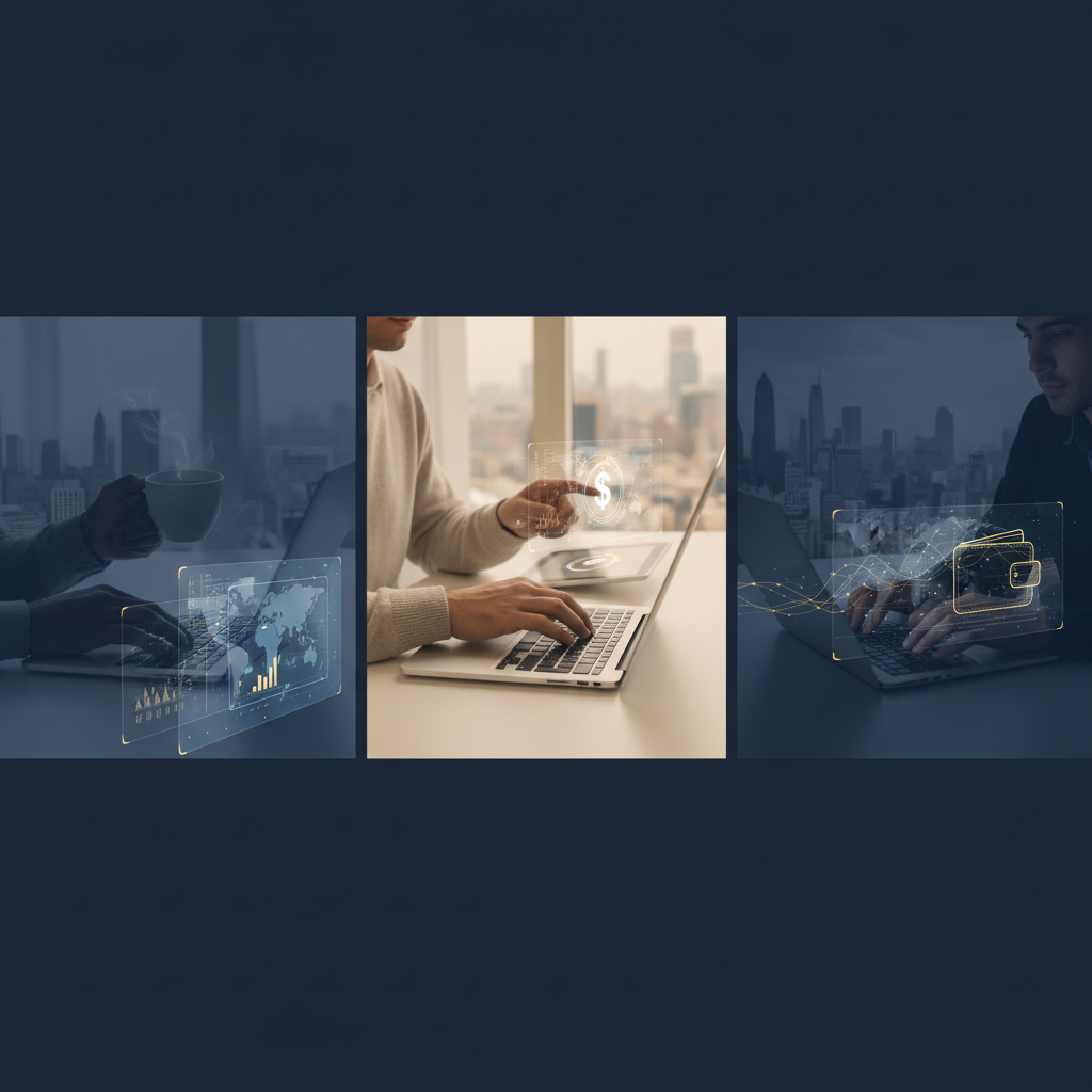 Non-US founders using a US LLC to manage global payroll for remote teams in 2026, showing digital collaboration and payment processing.