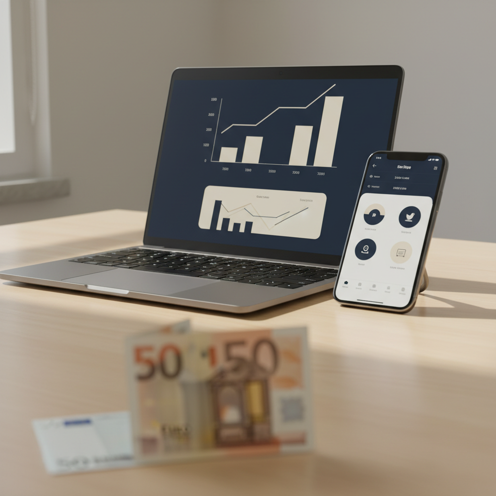 Laptop displaying Stripe dashboard, smartphone with Wise app, and foreign currency, illustrating US LLC Stripe payouts to Wise for non-residents in 2026