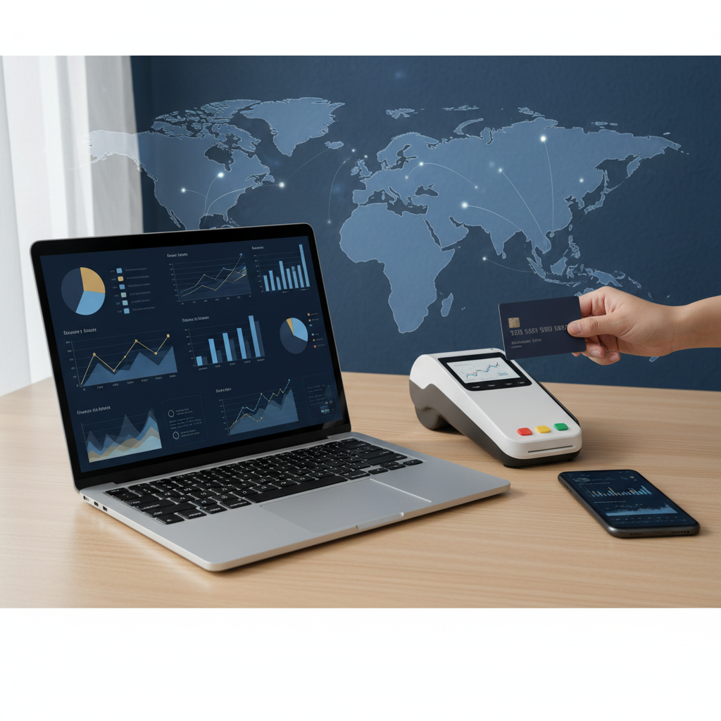 Non-US founder overcoming Stripe and PayPal payout challenges with US LLC in 2026, money flowing smoothly into bank account.