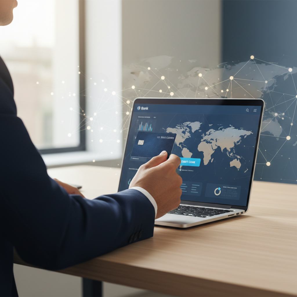 Non-US founder with US LLC debit card accessing alternative US business bank accounts remotely in 2026
